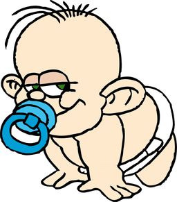 Cute baby hero sticker